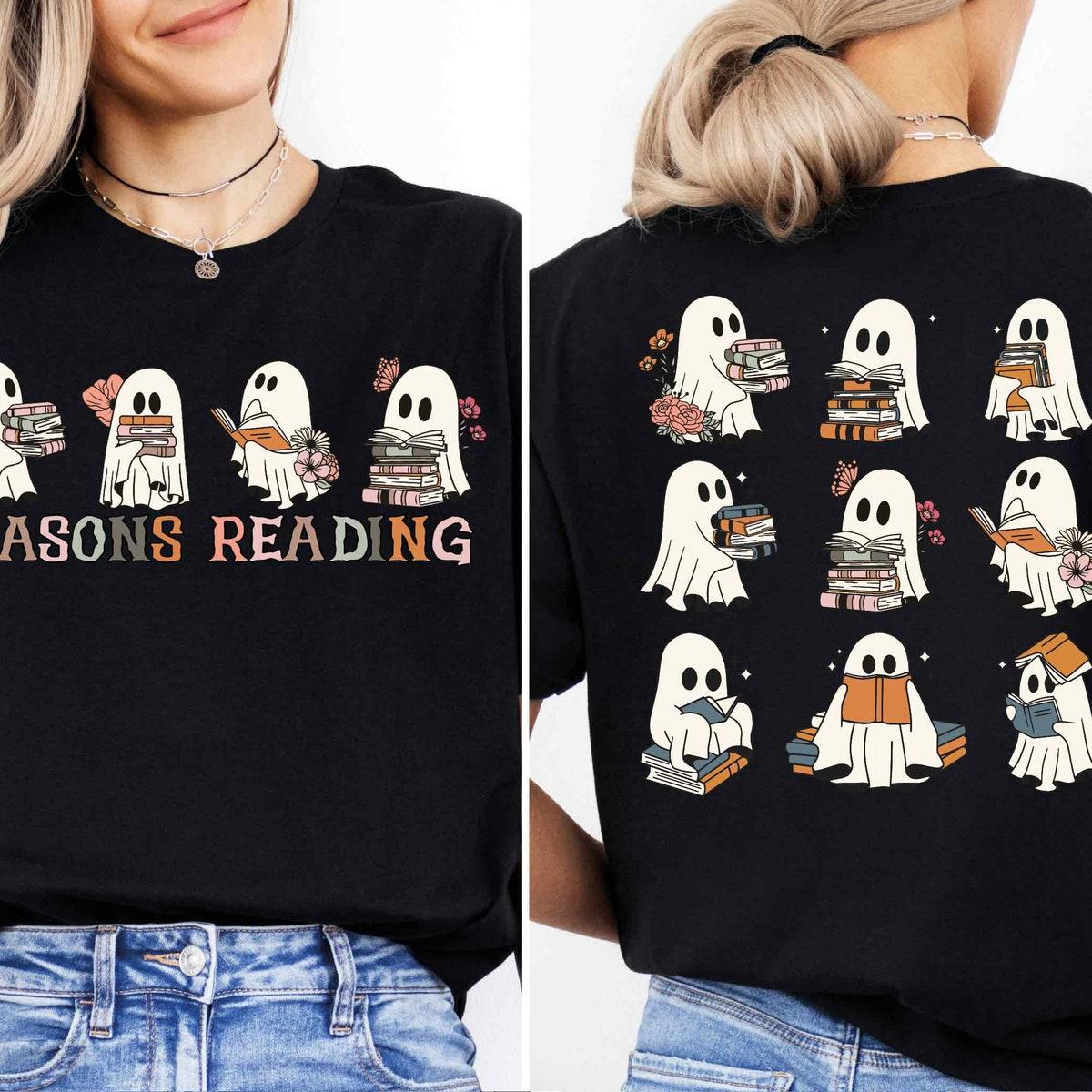 Seasons Reading Ghost Reading Shirt 1