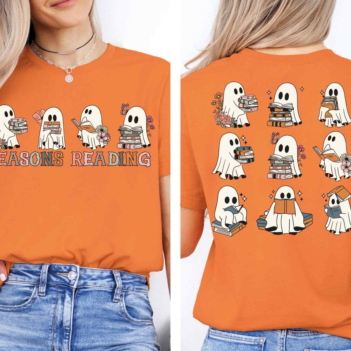 Seasons Reading Ghost Reading Shirt 3