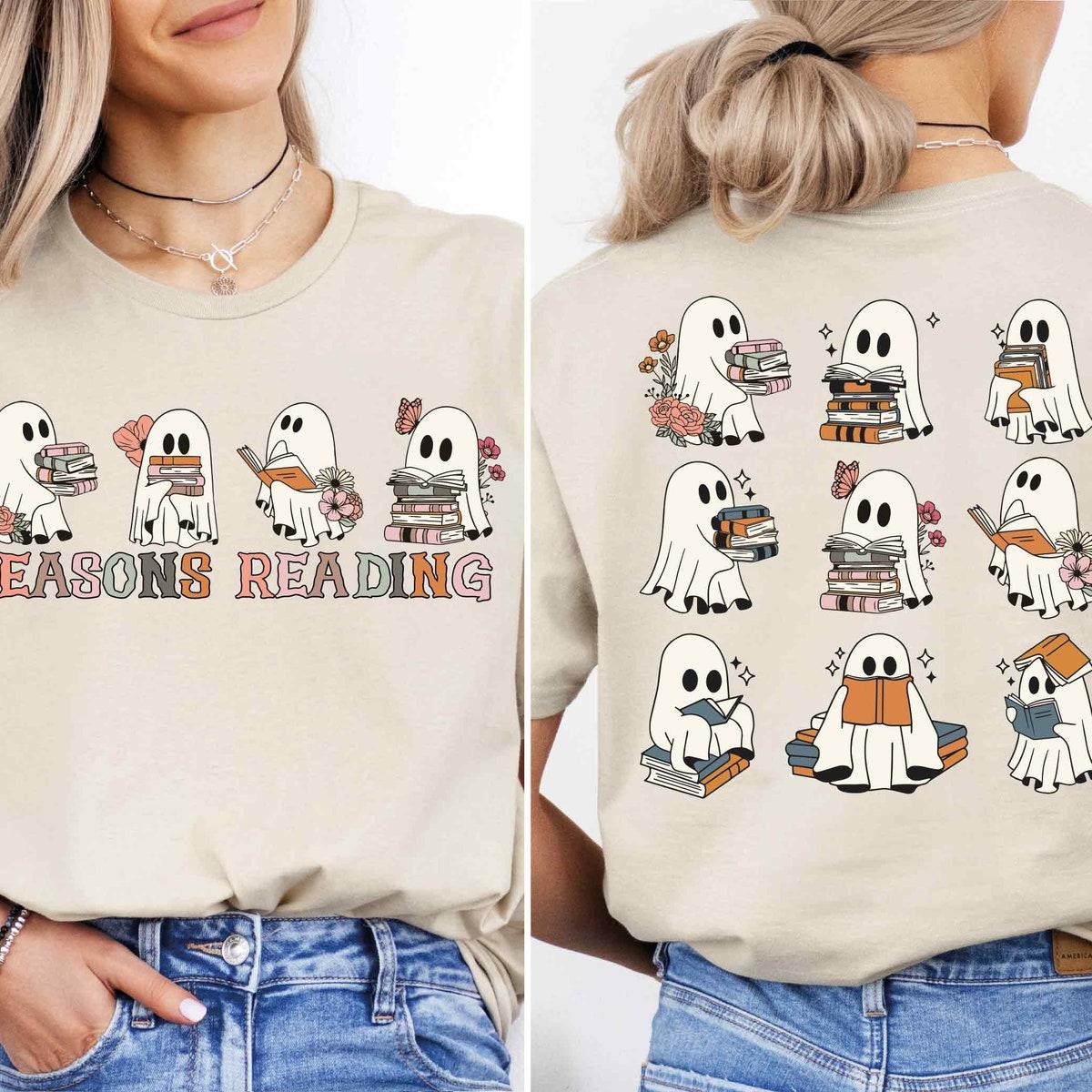 Seasons Reading Ghost Reading Shirt 6