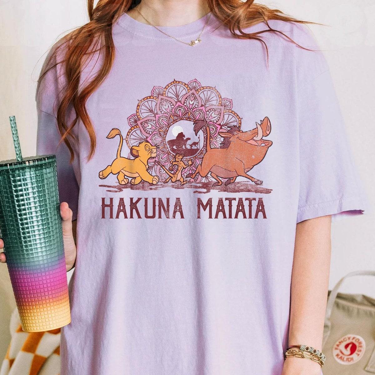 Simba Timon Pumbaa Hakuna Matata Henna Group Shot Portrait Shirt 6