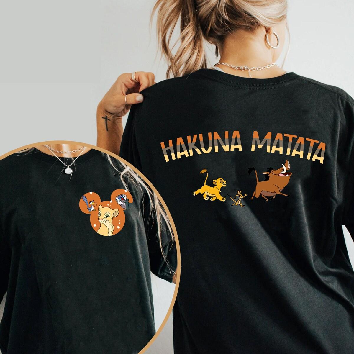 Simba Timon Pumbaa Hakuna Matata The Lion King Shirt 2