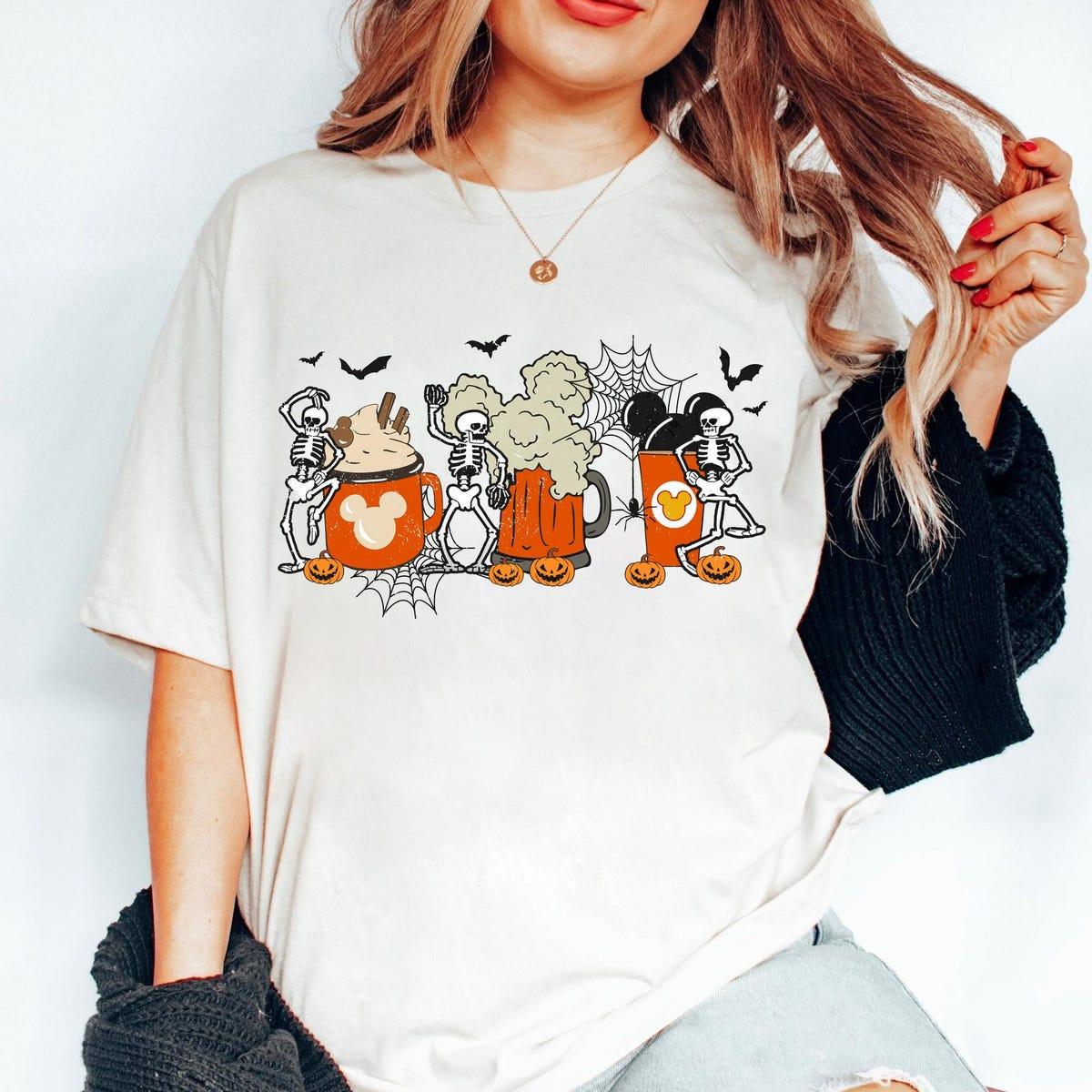 Skeleton Dance Coffee Halloween Silly Symphony Shirt 1