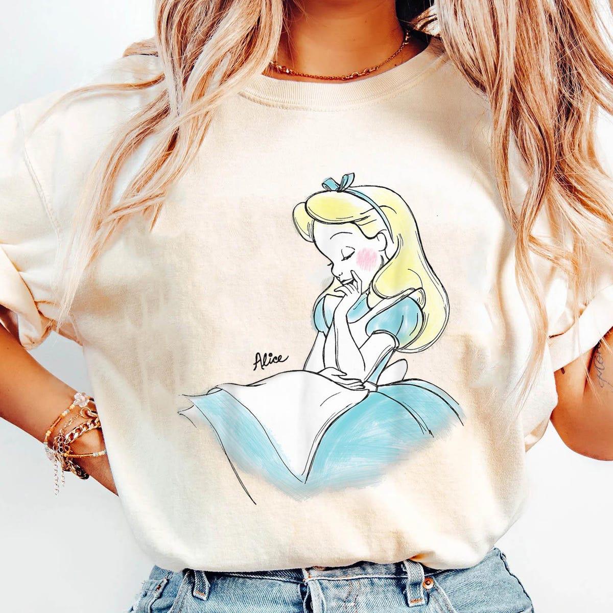 Sketch Art Alice Portrait Shirt 2