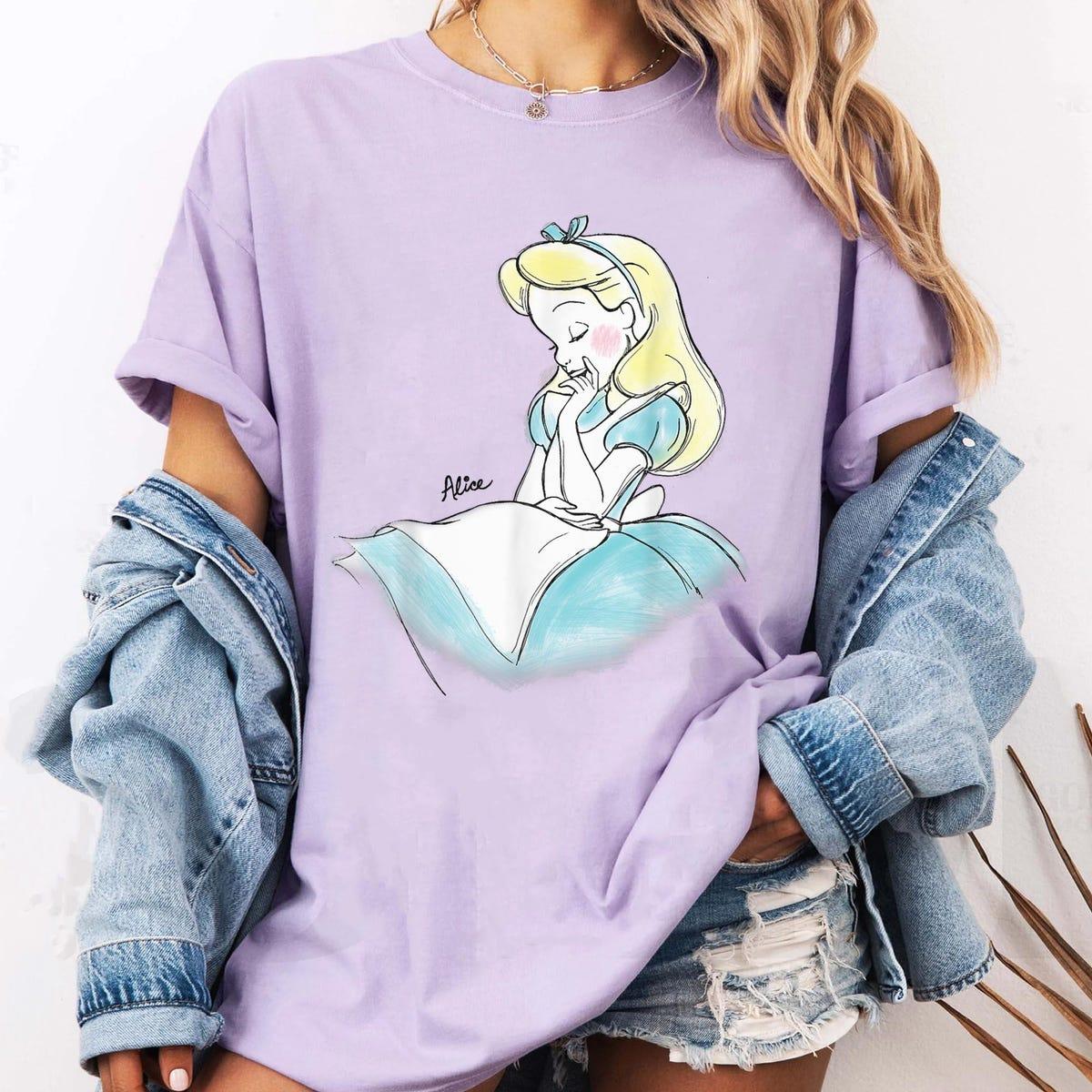 Sketch Art Alice Portrait Shirt 4