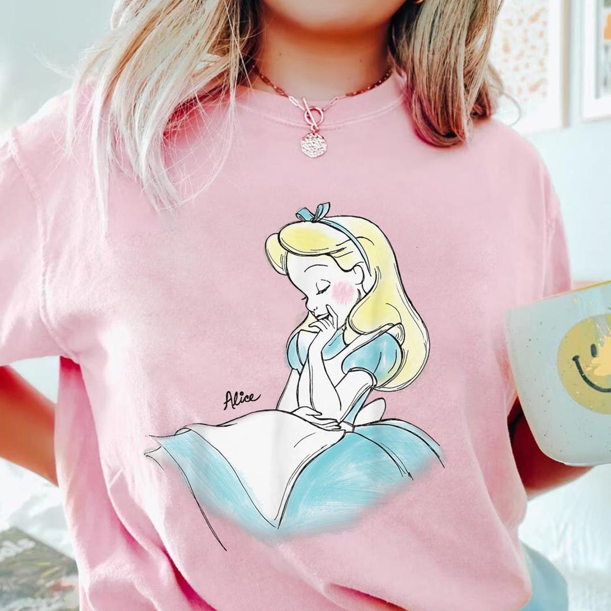 Sketch Art Alice Portrait Shirt 5