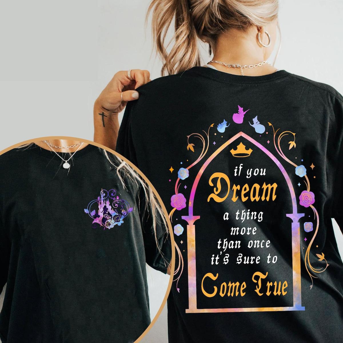 Sleeping Beauty Aurora Castle Fairies If You Dream A Thing Shirt 1