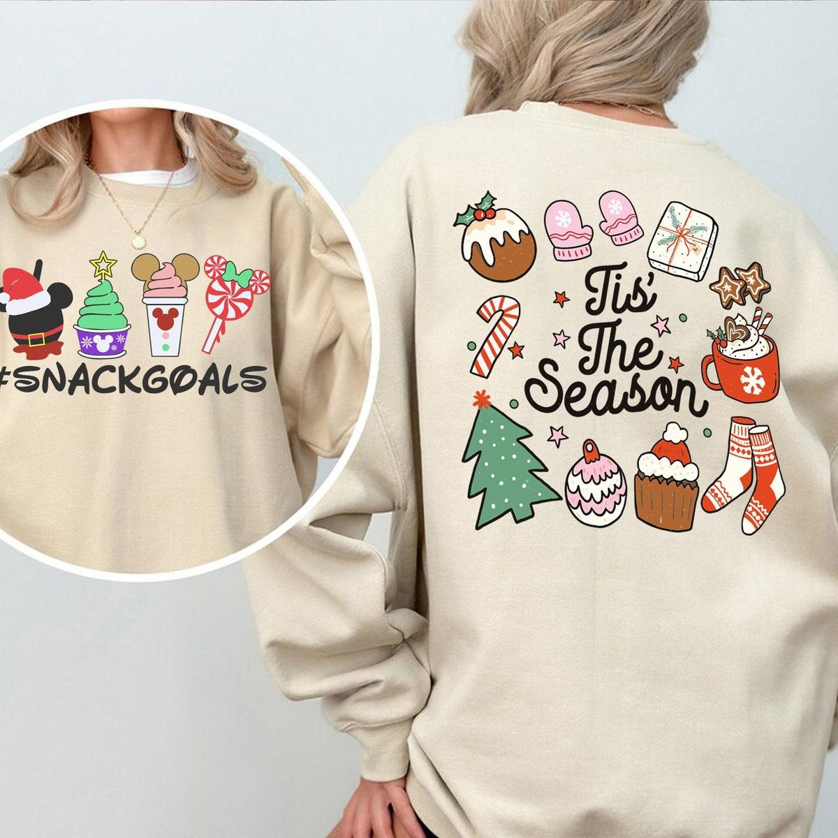 Snackgoals Christmas Tis The Season Christmas Snacks Shirt 2