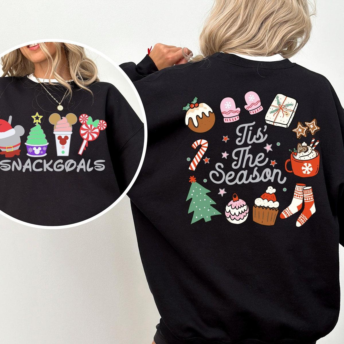 Snackgoals Christmas Tis The Season Christmas Snacks Shirt 3