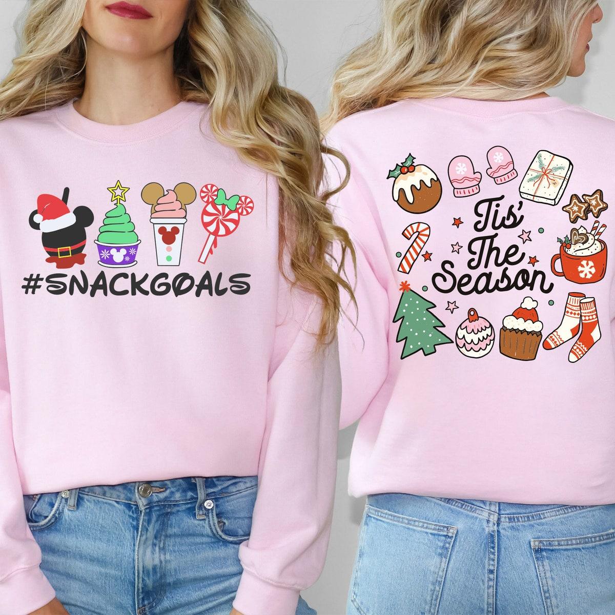 Snackgoals Christmas Tis The Season Christmas Snacks Shirt 4