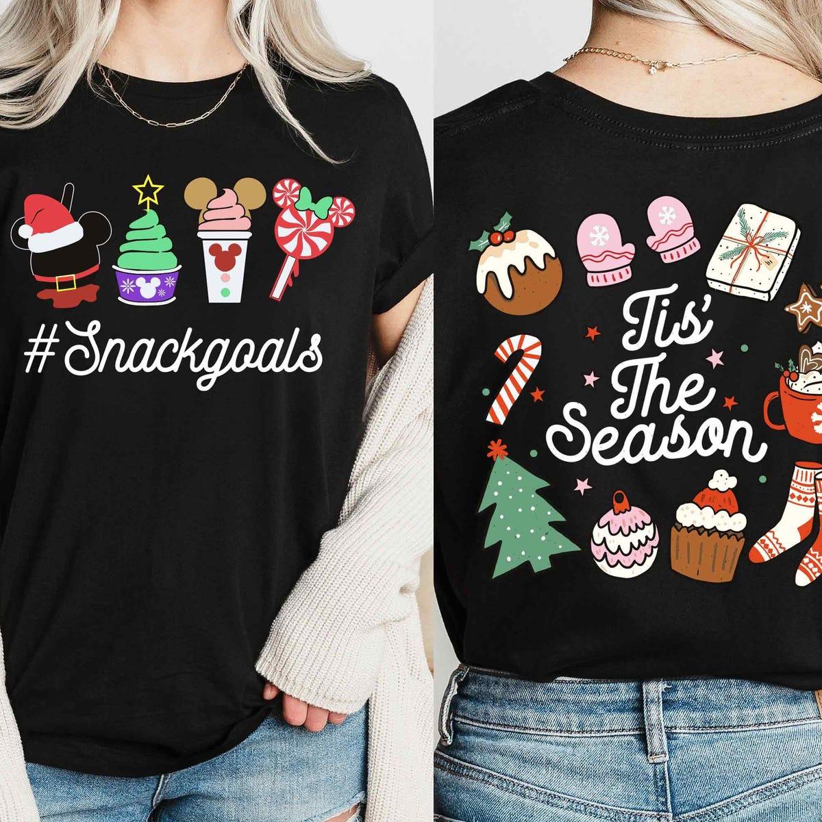 Snackgoals Tis The Season Christmas Snacks Shirt 1