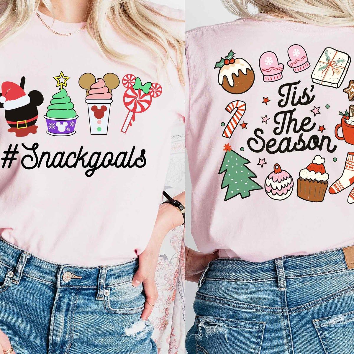 Snackgoals Tis The Season Christmas Snacks Shirt 3