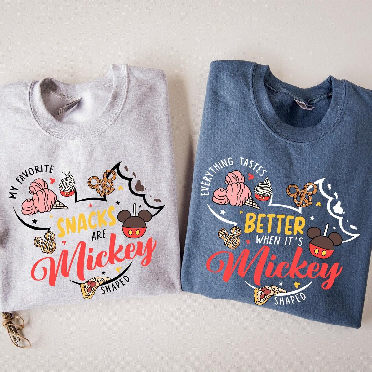 Snacks Mickey Mouse Couple Matching Shirt 2