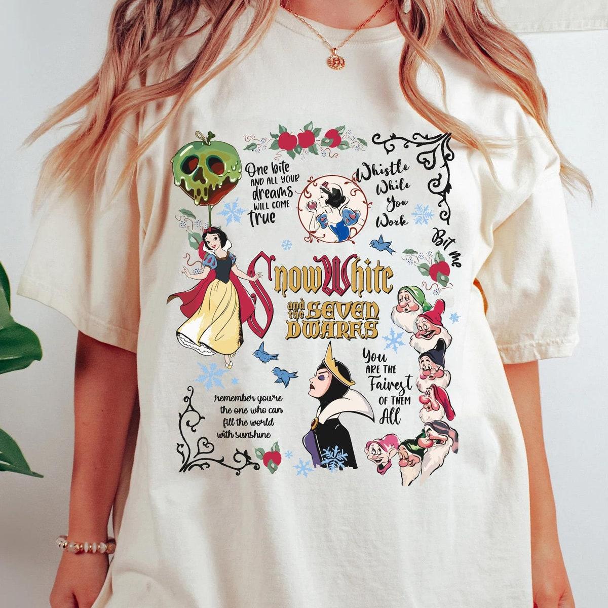 Snow White And Seven Dwarfs Fairest Of Them All Shirt 2