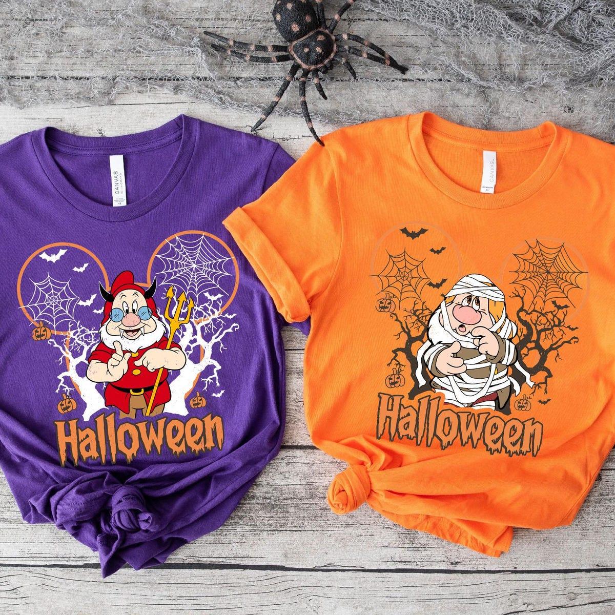 Snow White Seven Dwarfs Mickey Ears Halloween Matching Shirt 2