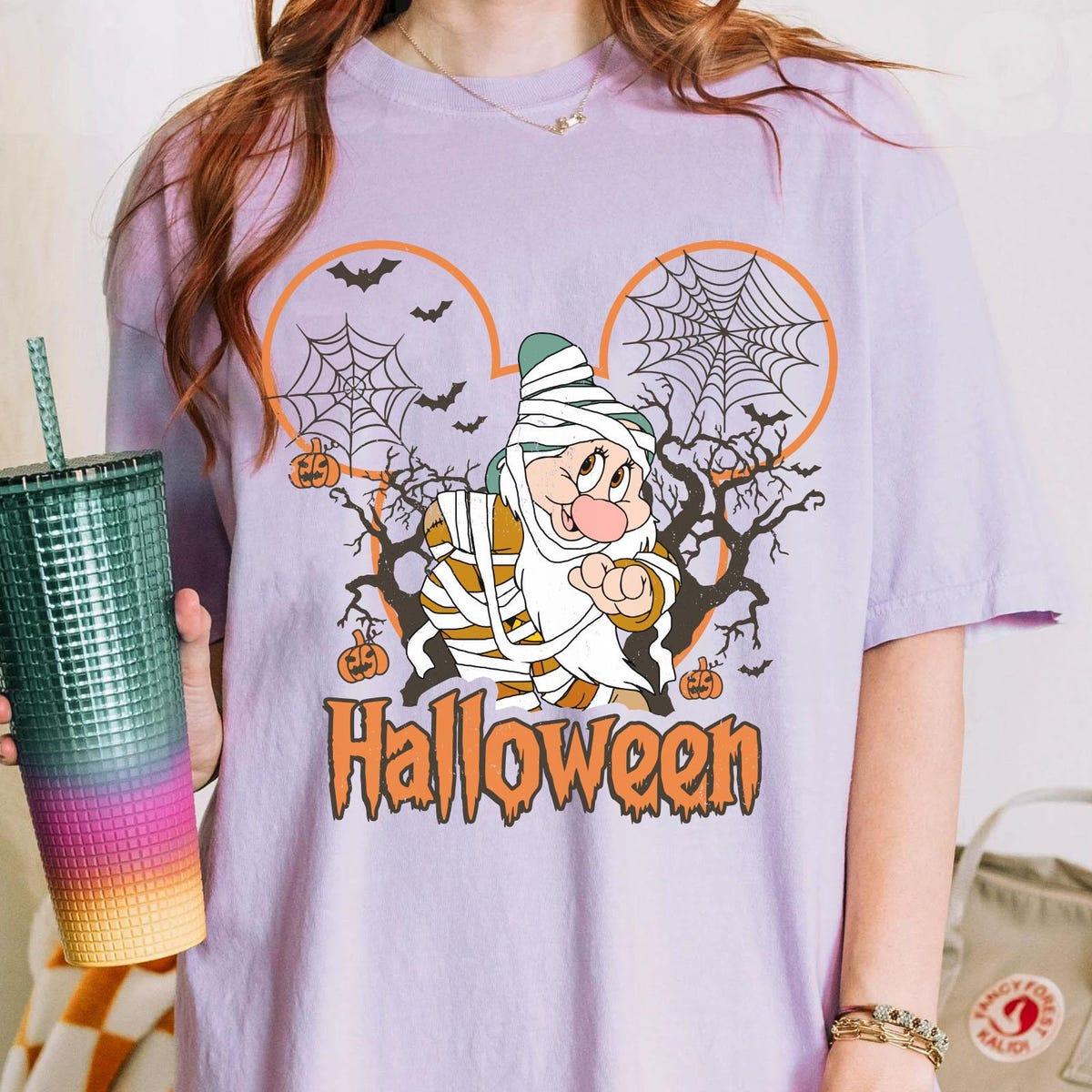 Snow White Seven Dwarfs Mickey Ears Halloween Matching Shirt 3