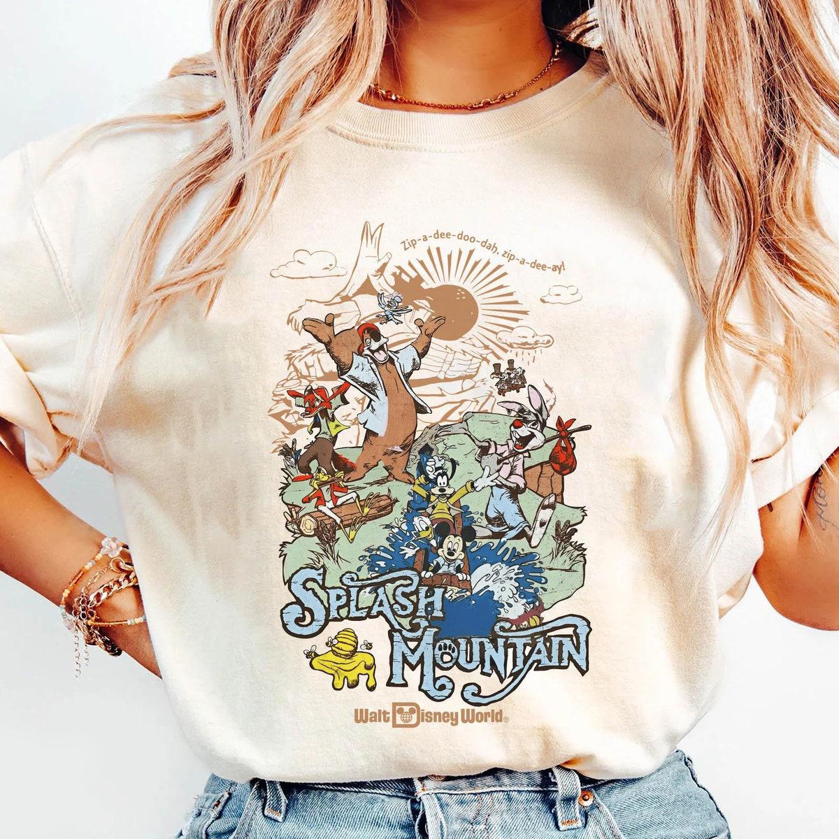 Splash Mountain Mickey Friends Zip a dee doo Shirt 1