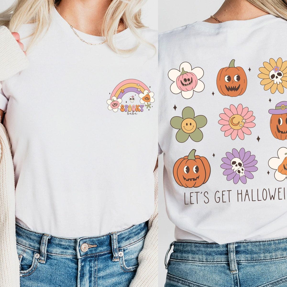 Spooky Babe Halloween Let's Get Halloweird Shirt 3