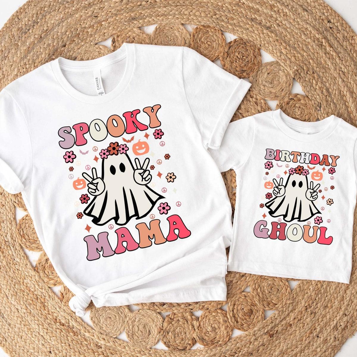 Spooky Mama Birthday Ghoul Halloween Shirt 2