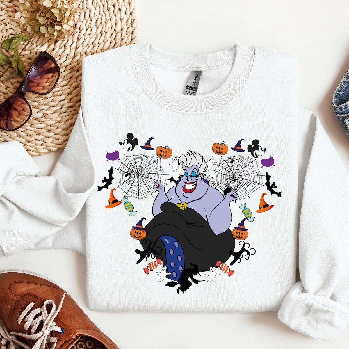 Spooky Season Maleficent Ursula Cruella De Vil The Evil Queen Shirt 4