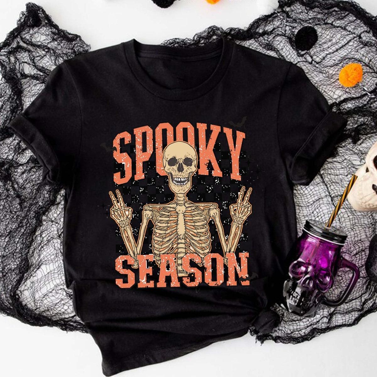 Spooky Season Skeleton Halloween Shirt 3