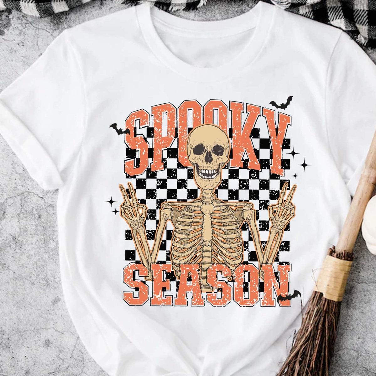 Spooky Season Skeleton Halloween Shirt 5