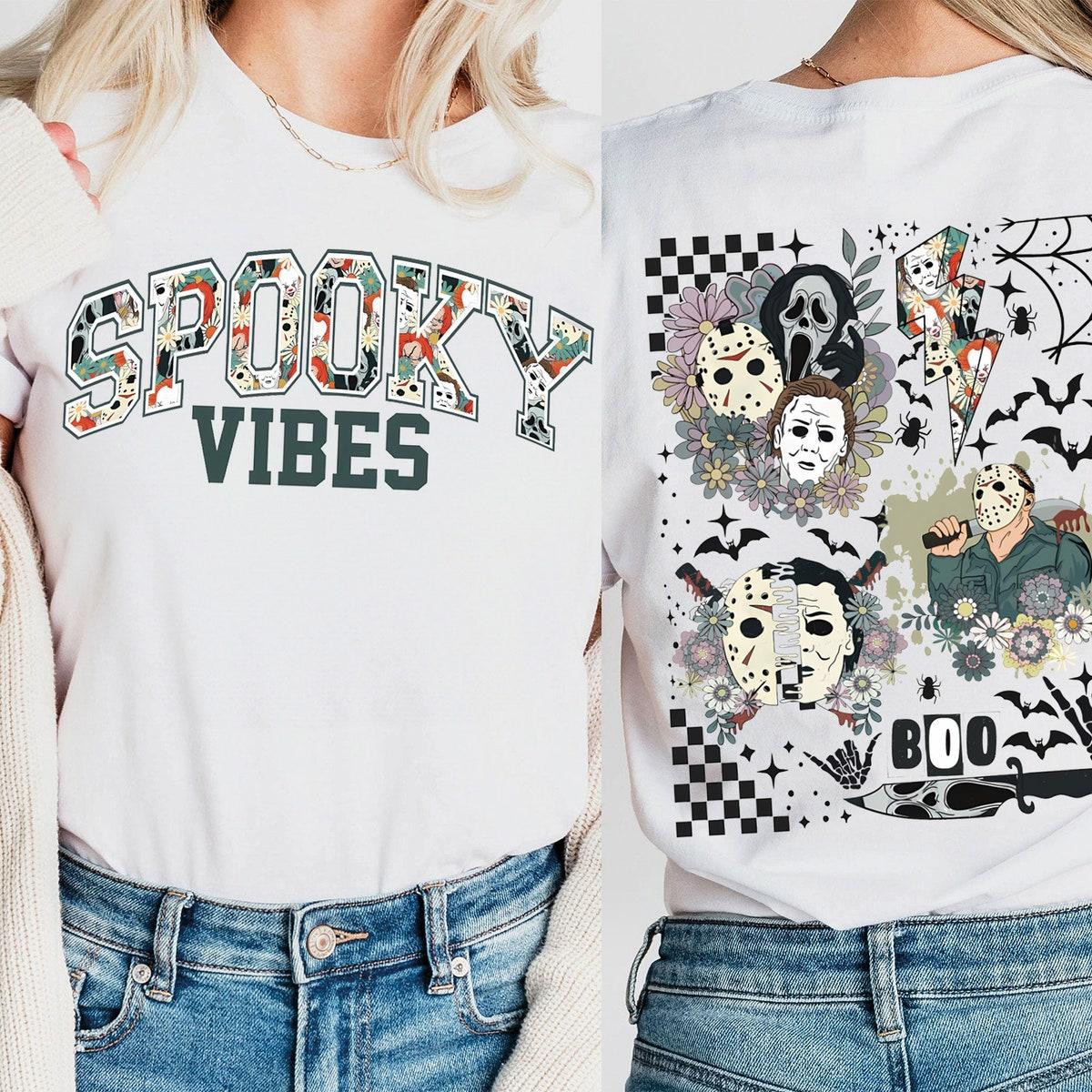 Spooky Vibes Halloween Boo Ghost Shirt 3