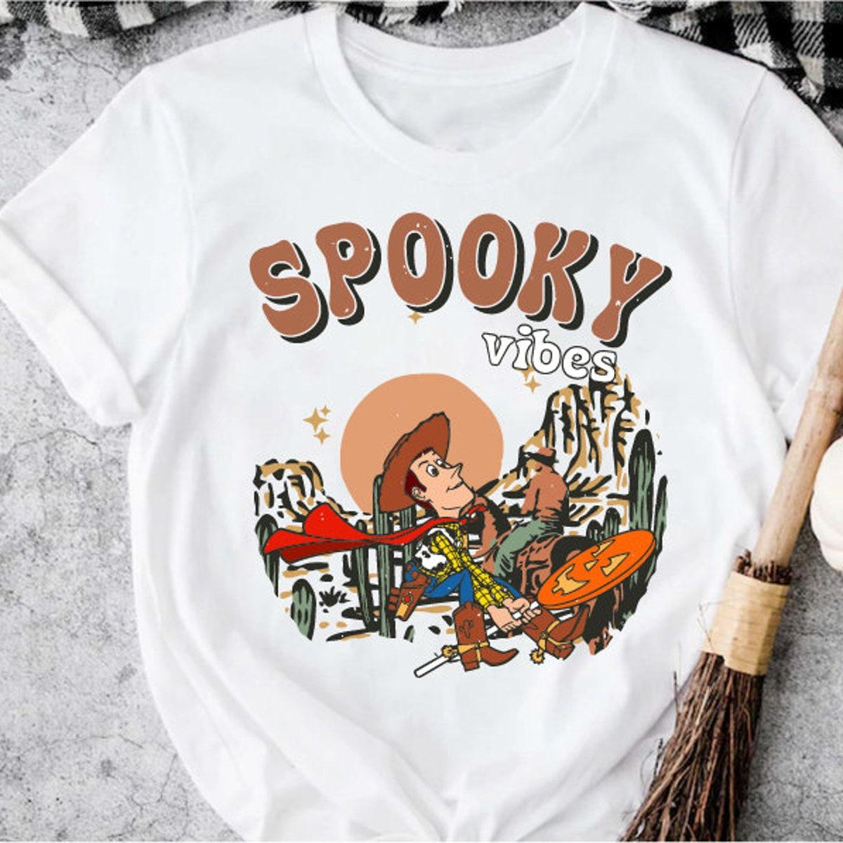 Spooky Vibes Toy Story Woody Spooky Season Halloween Shirt 2