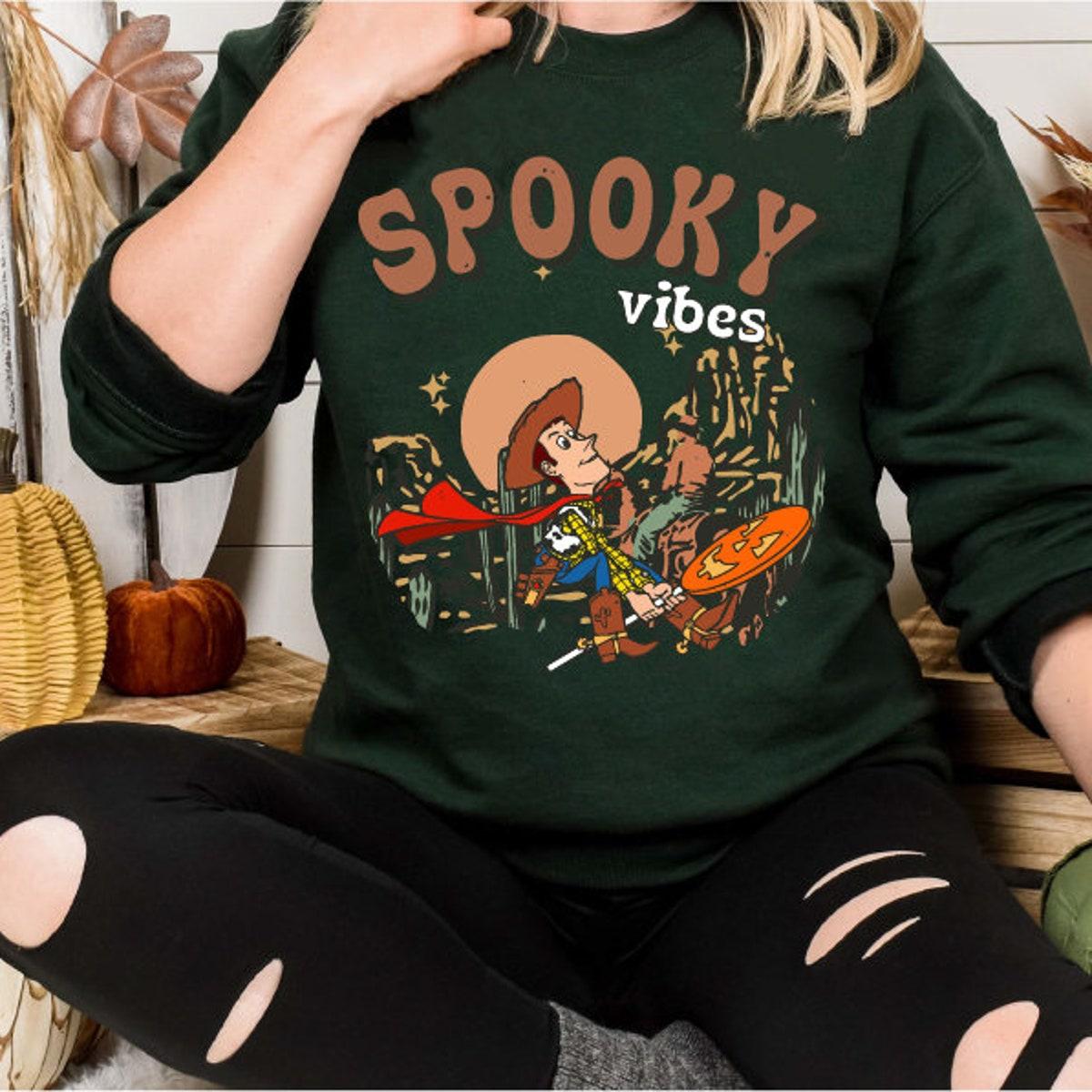 Spooky Vibes Toy Story Woody Spooky Season Halloween Shirt 5