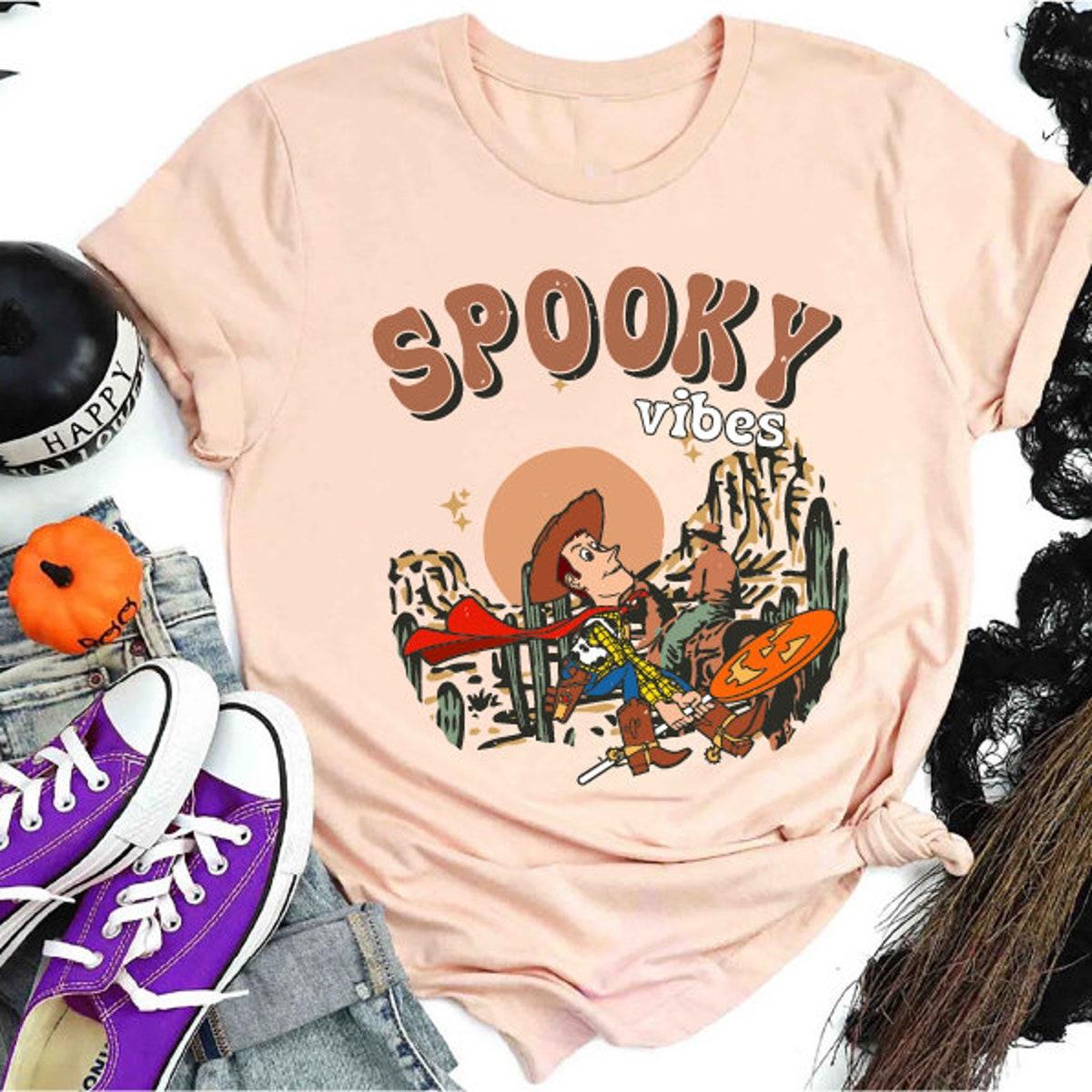 Spooky Vibes Toy Story Woody Spooky Season Halloween Shirt 6