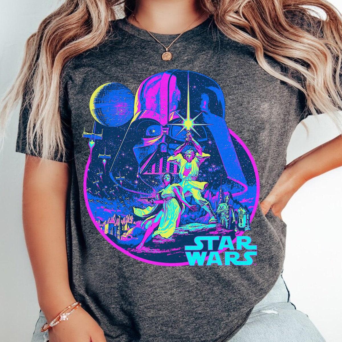 Star Wars A New Hope Bright Classic Neon Shirt 1