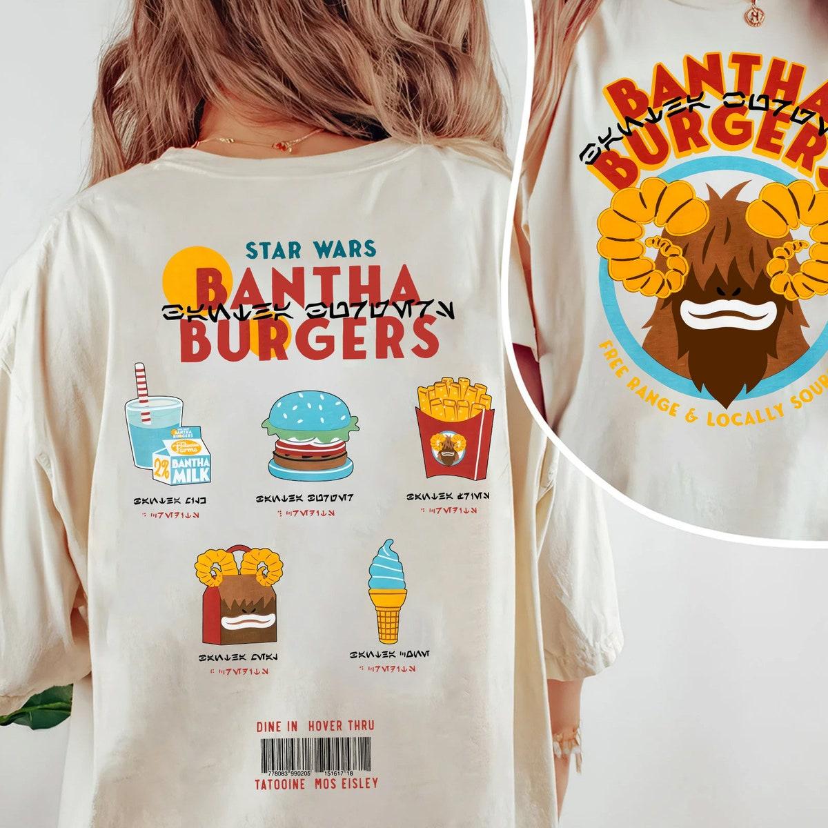 Star Wars Bantha Burgers 2 Sided Disney Hollywood Studios Shirt 2