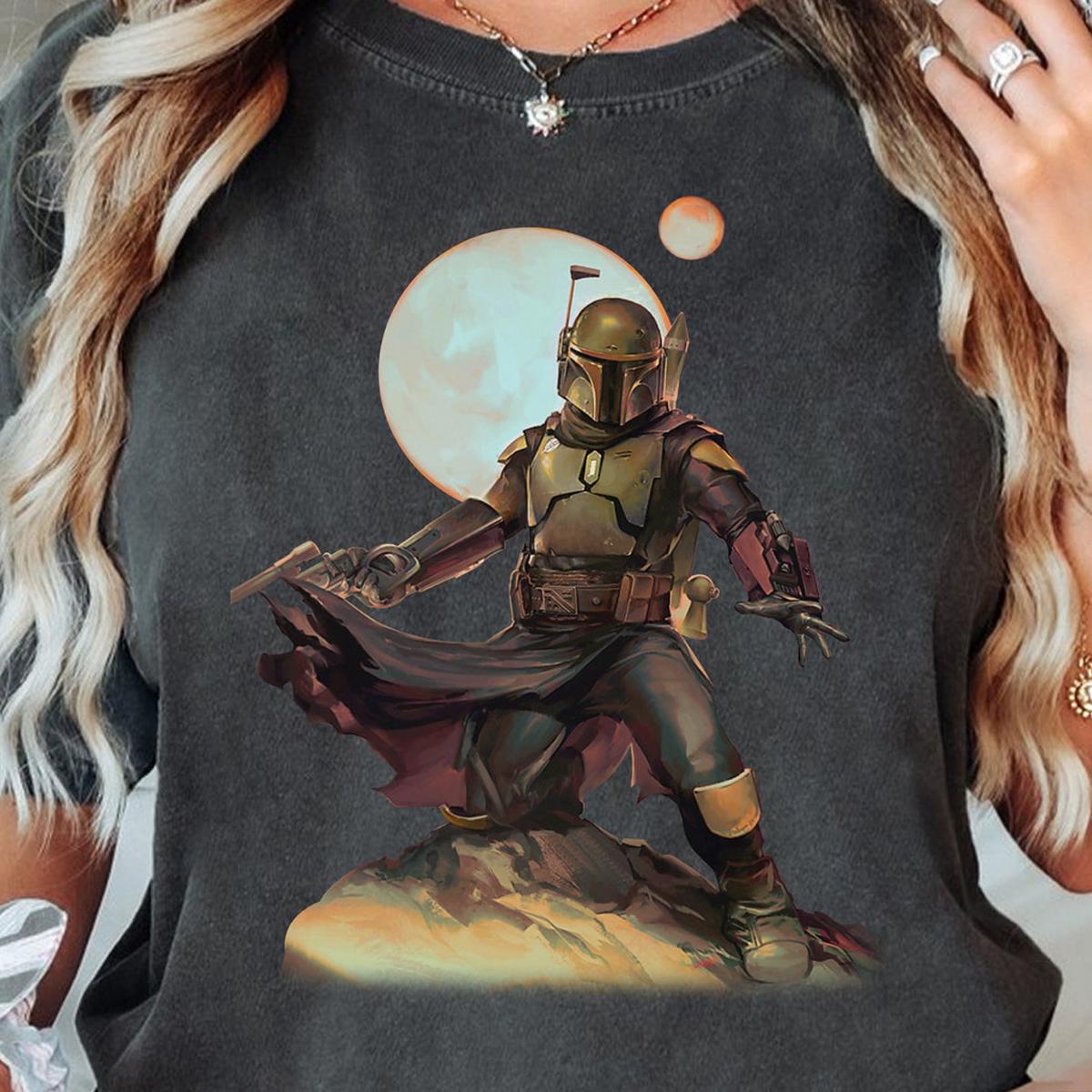 Star Wars Boba Fett Moon Portrait Shirt 1