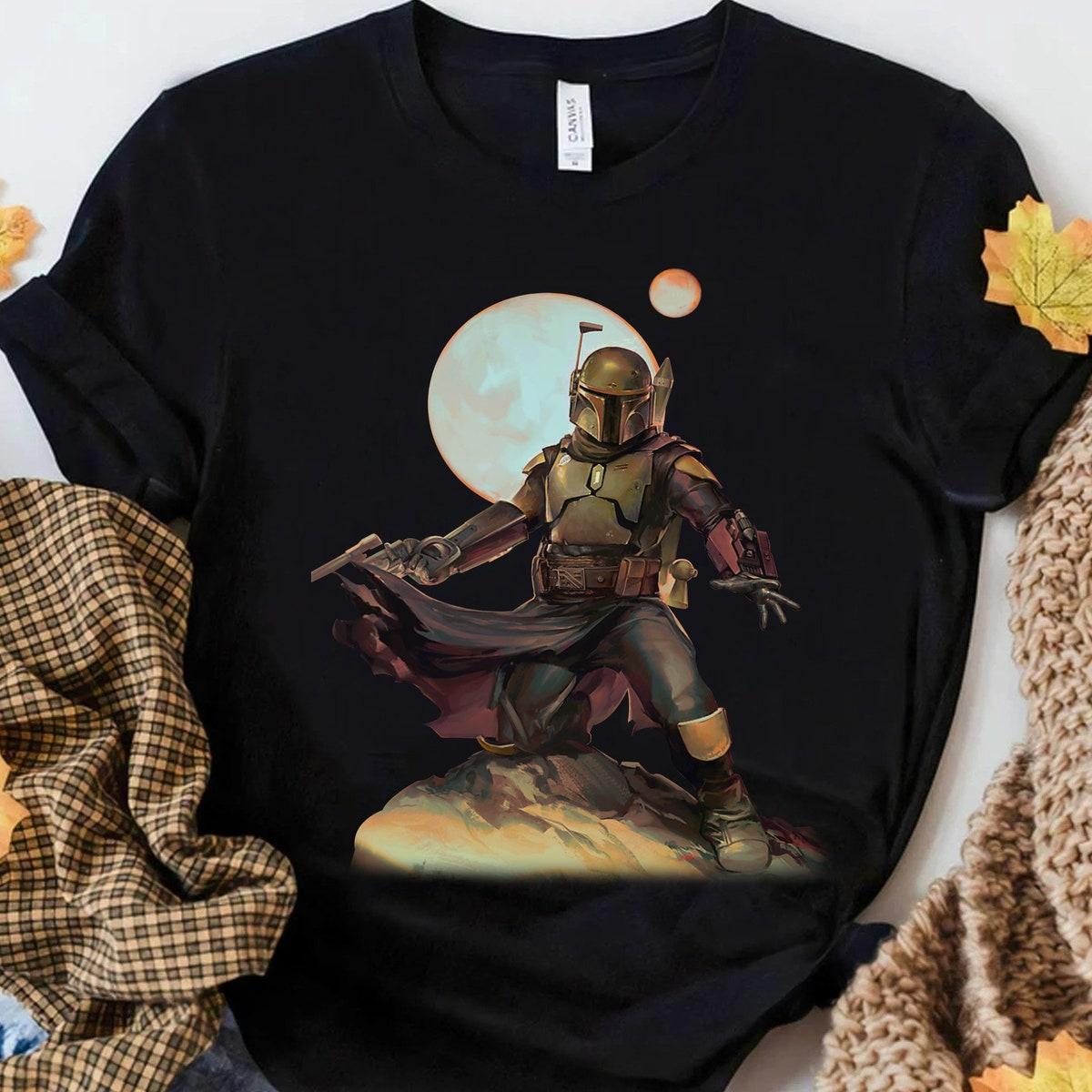 Star Wars Boba Fett Moon Portrait Shirt 2