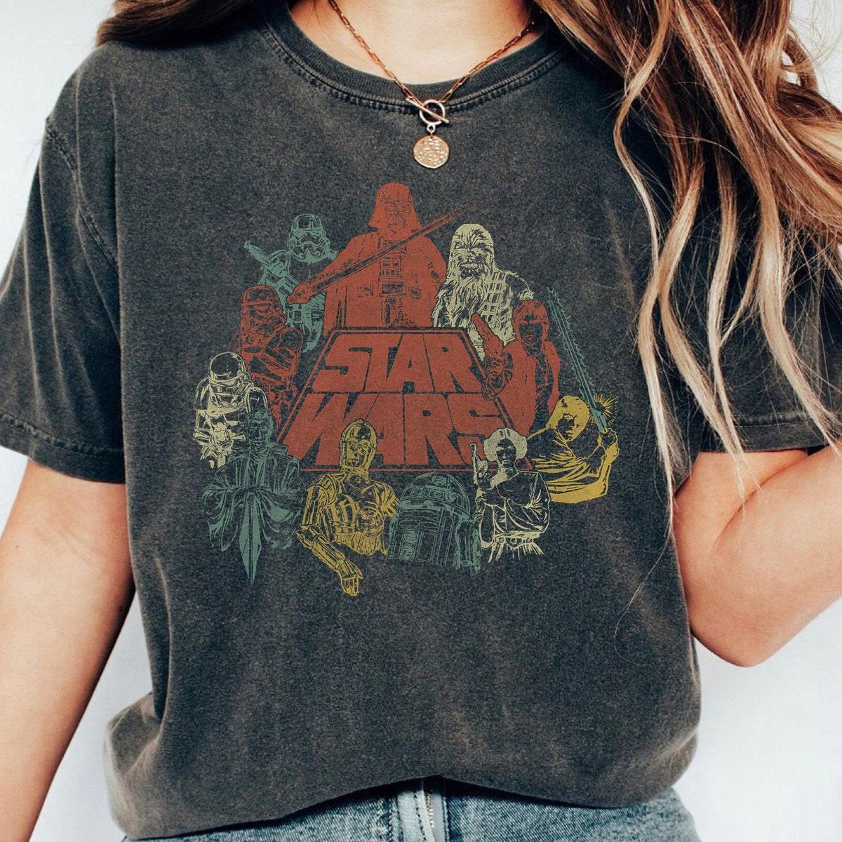 Star Wars Character Vintage Graphic Shirt 1