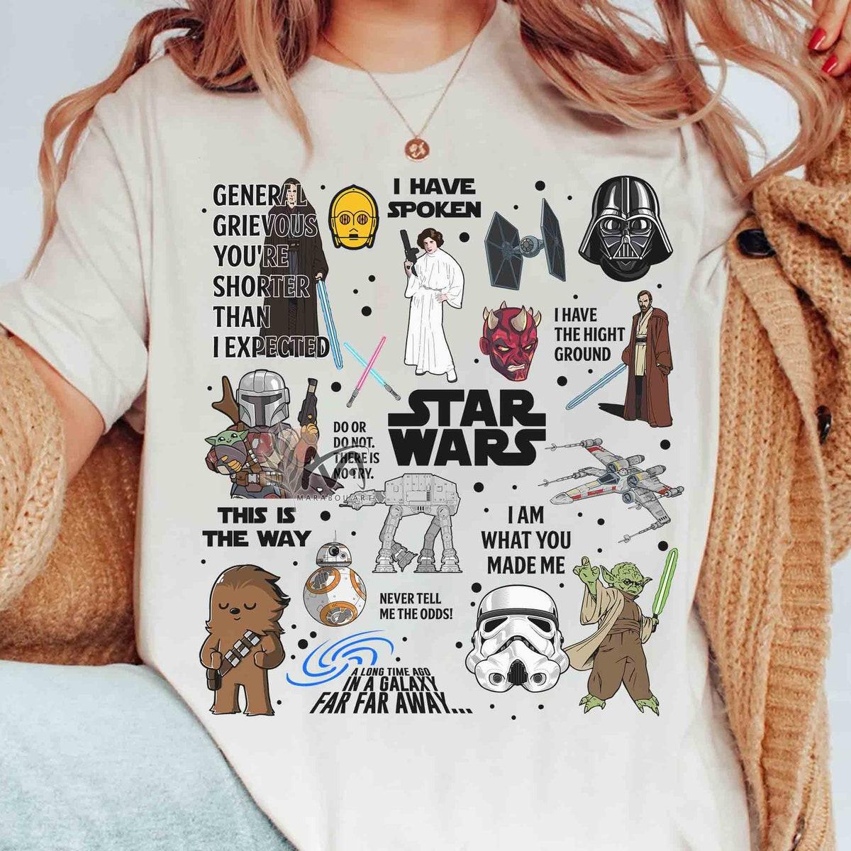 Star Wars Characters Quotes May The 4th Be With You Shirt 1