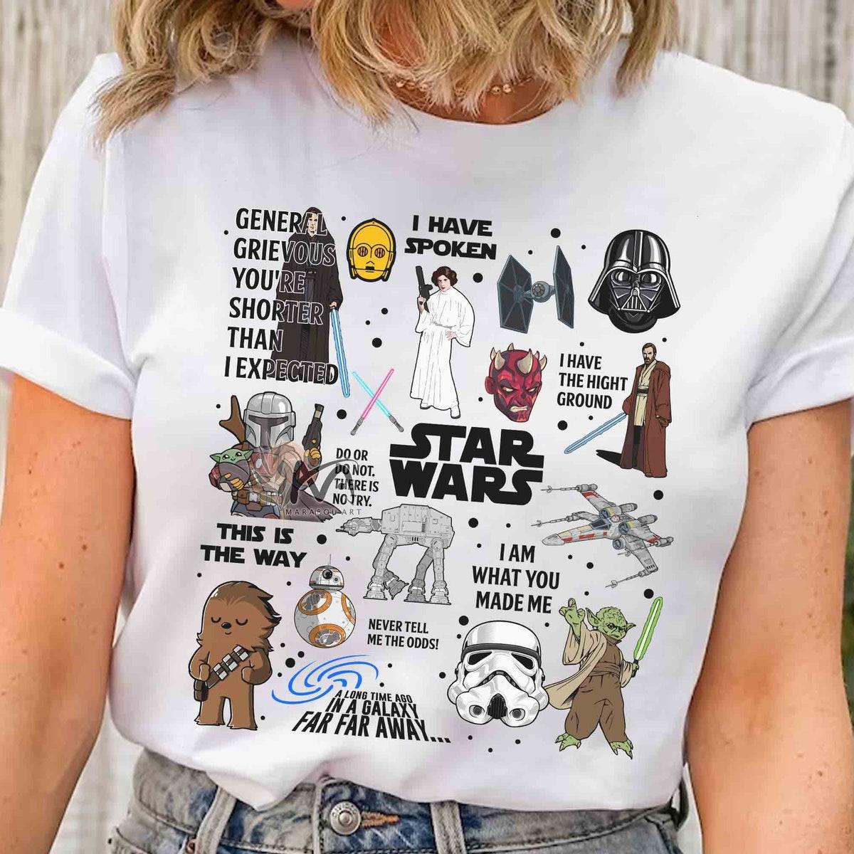 Star Wars Characters Quotes May The 4th Be With You Shirt 2