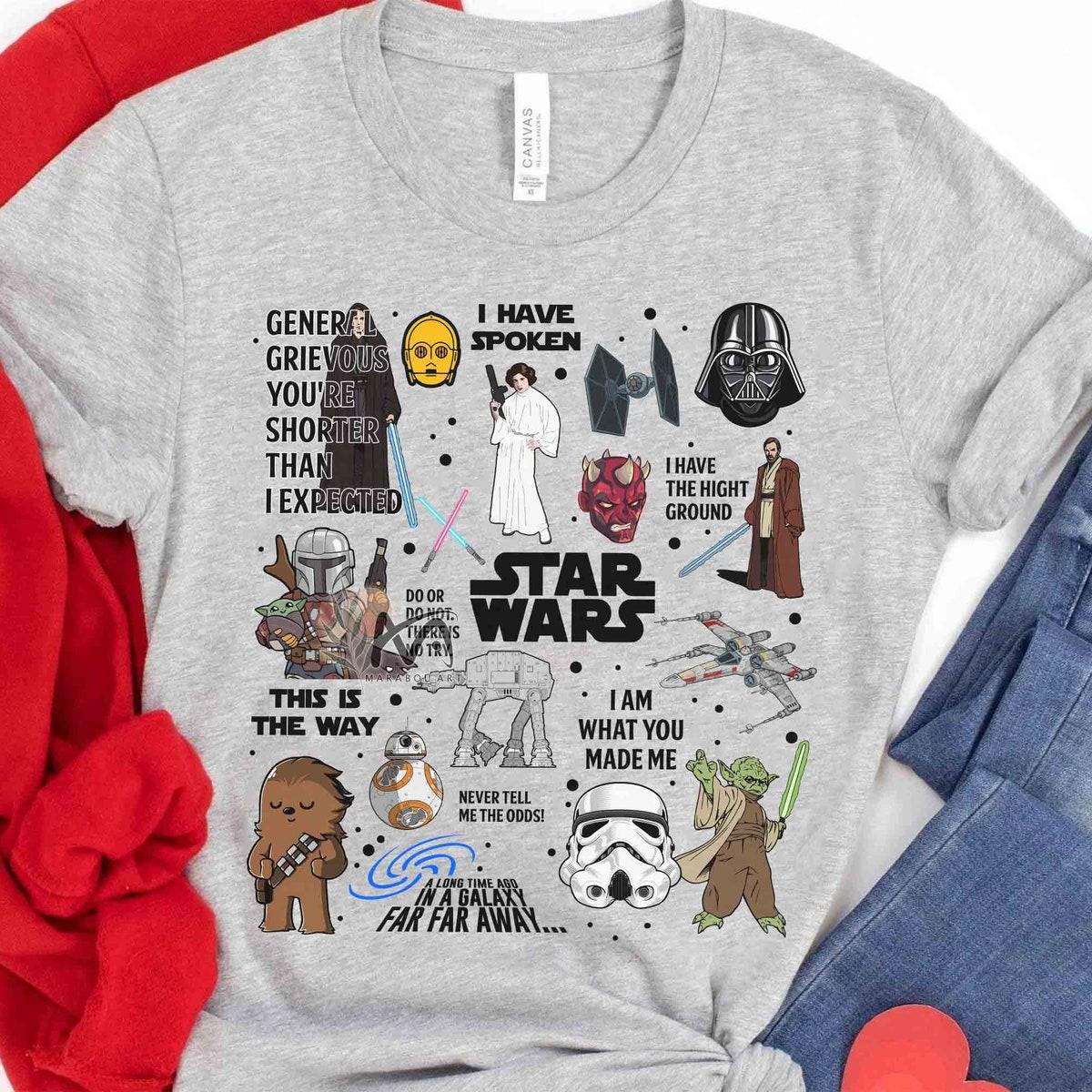 Star Wars Characters Quotes May The 4th Be With You Shirt 3