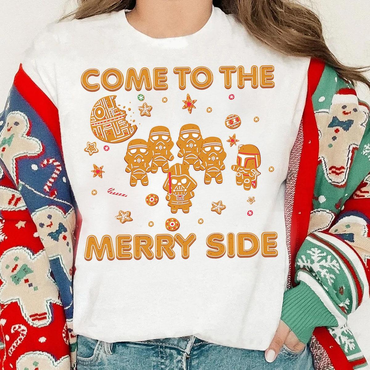 Star Wars Christmas Empire Come To The Merry Side Cookies Shirt 1