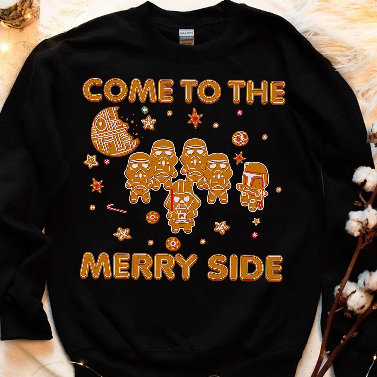 Star Wars Christmas Empire Come To The Merry Side Cookies Shirt 2