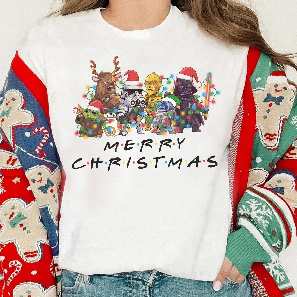 Star Wars Christmas Lights Chibi Squad Shirt 1