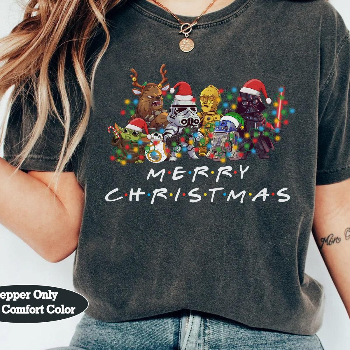 Star Wars Christmas Lights Chibi Squad Shirt 3