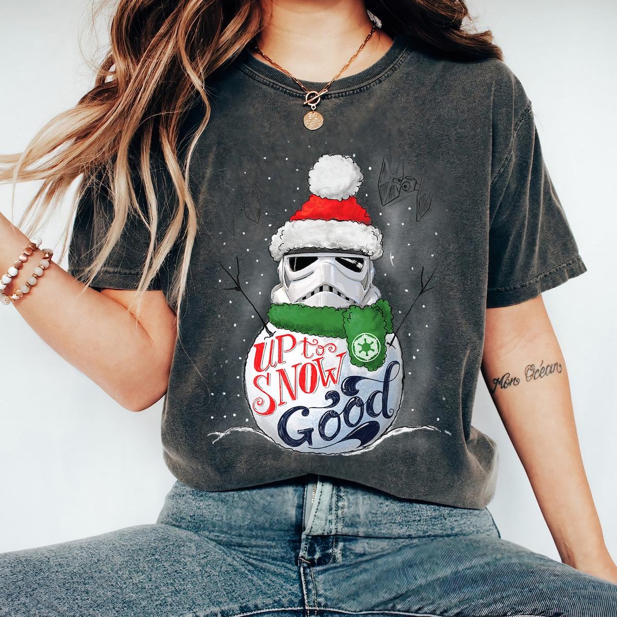 Star Wars Christmas Santa Stormtrooper Up To Snow Good Holiday Shirt 1