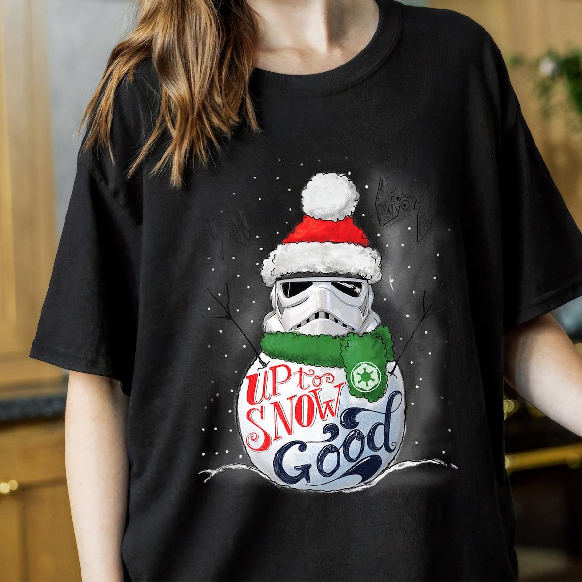 Star Wars Christmas Santa Stormtrooper Up To Snow Good Holiday Shirt 2