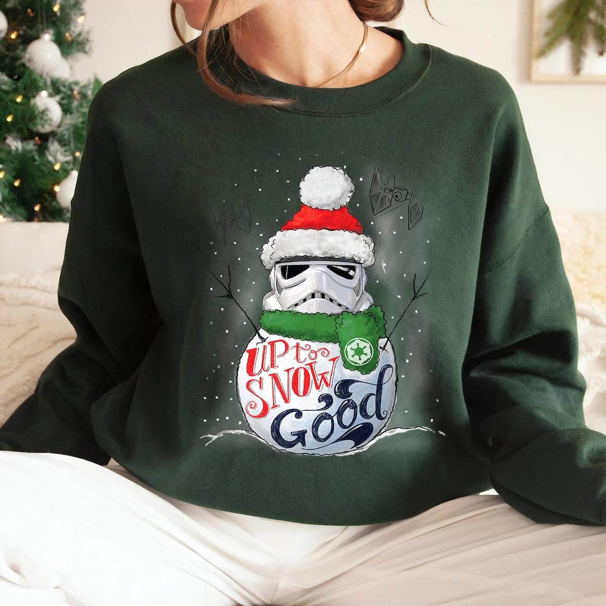 Star Wars Christmas Santa Stormtrooper Up To Snow Good Holiday Shirt 3