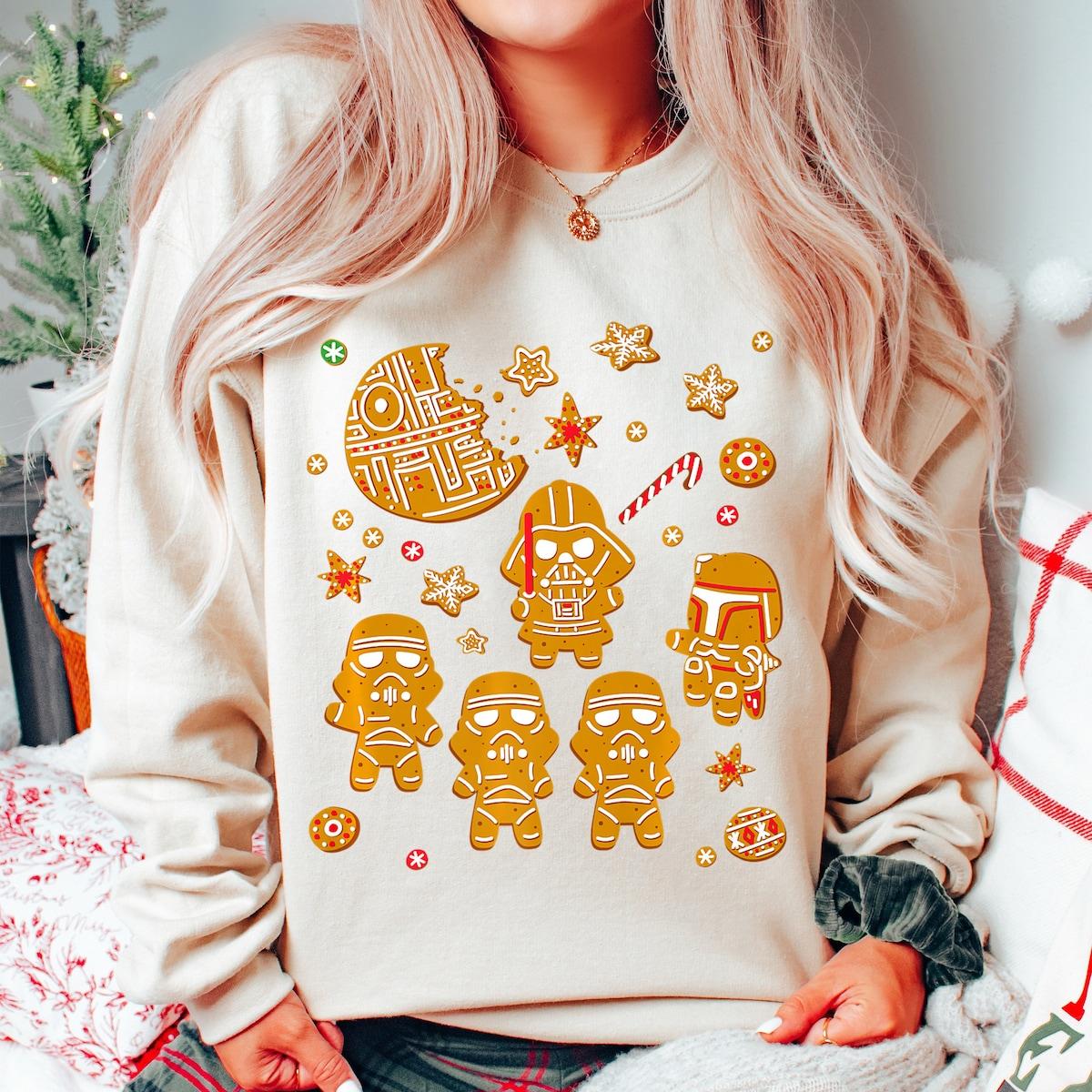 Star Wars Gingerbread Cookies Galactic Empire Holiday Premium Shirt 2