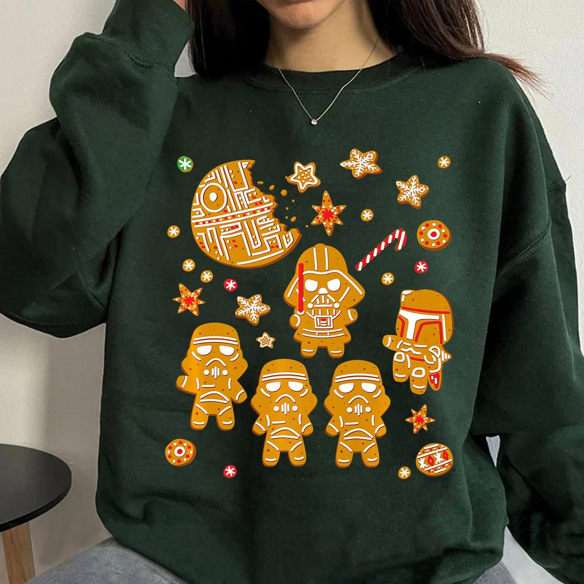 Star Wars Gingerbread Cookies Galactic Empire Holiday Premium Shirt 3