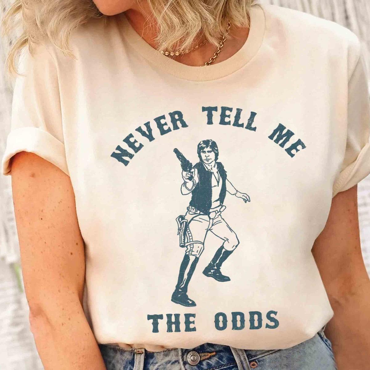 Star Wars Han Solo Never Tell Me The Odds Portrait Shirt 1