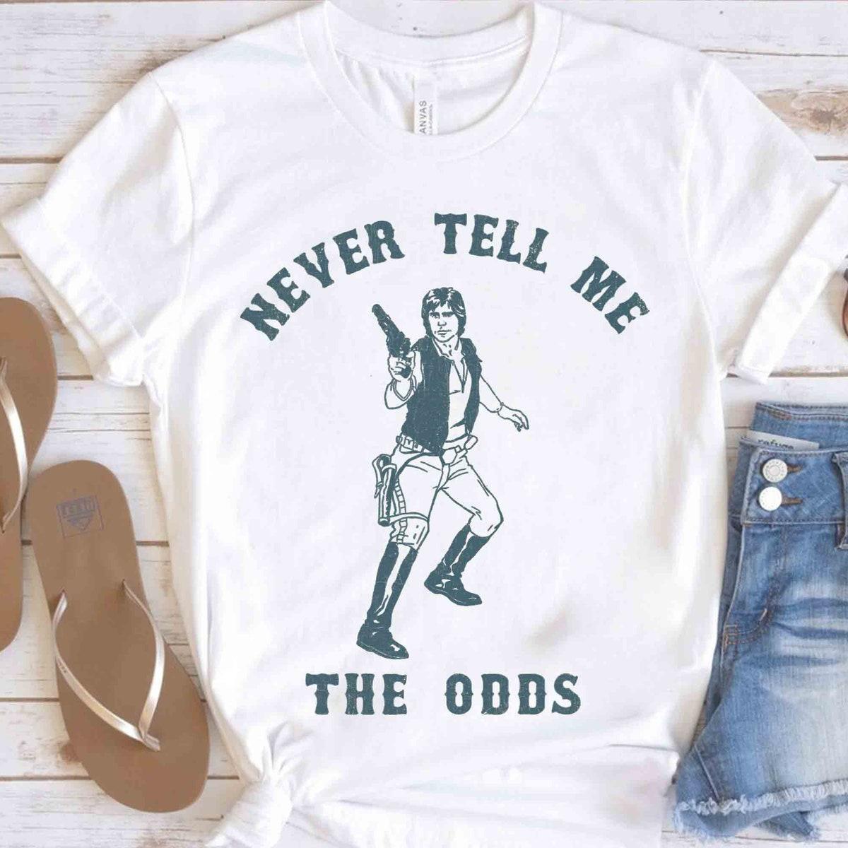 Star Wars Han Solo Never Tell Me The Odds Portrait Shirt 2