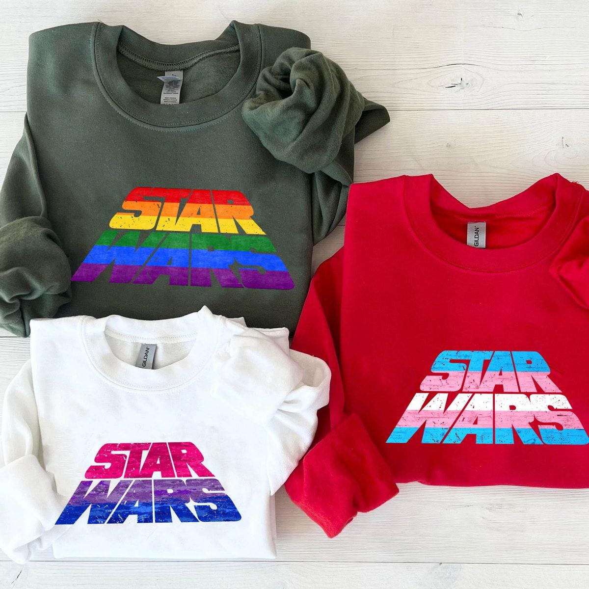 Star Wars Lgbt Logo Hollywood Studios Rainbow Pride Month Shirt 1