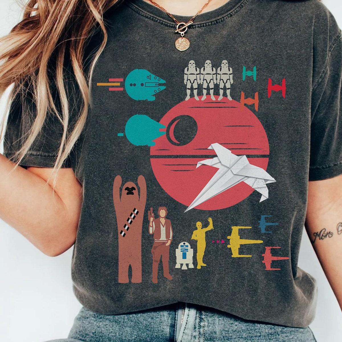 Star Wars Origami Collage Shirt 1